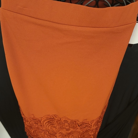 Sz Lg Copper Colored Skirt - Picture 1 of 3